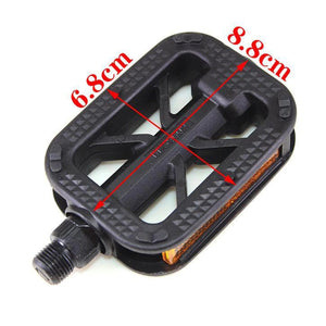 Planet Gates Bicycle Pedals Ultralight Flat Platform Bike Pedals for Mountain Bike 9/16 Inch 1/2 Inch Cycling Sealed DU Bearing Pedals