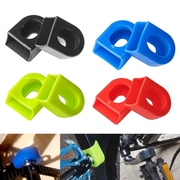 Planet Gates Bicycle Silicone Crank Cover Protector Silicone Sleeve Pedal Crankset Protective Case Mountain Road Bike Cycling MTB Accessories