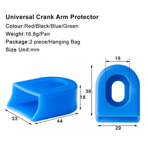 Planet Gates Bicycle Silicone Crank Cover Protector Silicone Sleeve Pedal Crankset Protective Case Mountain Road Bike Cycling MTB Accessories