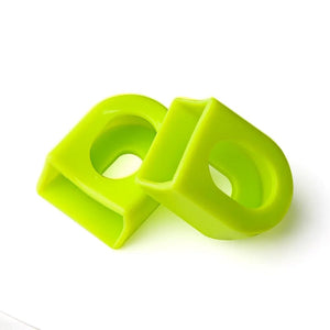 Planet Gates Bicycle Silicone Crank Cover Protector Silicone Sleeve Pedal Crankset Protective Case Mountain Road Bike Cycling MTB Accessories