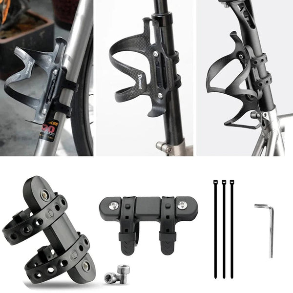 Planet Gates Bicycle Water Bottle Stand Base Converter Silicone Non-slip Straps Mtb Road Bike Bottle Holder Mount Adapter Cycling Accessories