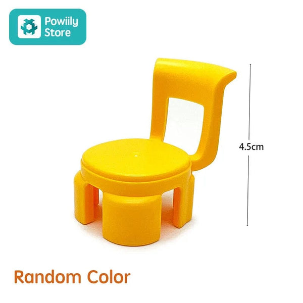 Planet Gates Big Building Block Assembled Mini Furniture Play House Toys For Children Compatible With Duploed Accessories Educational Gift