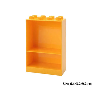 Planet Gates Big Building Block Assembled Mini Furniture Play House Toys For Children Compatible With Duploed Accessories Educational Gift