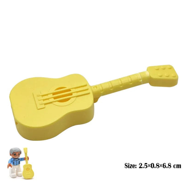 Planet Gates Big Building Block Assembled Mini Furniture Play House Toys For Children Compatible With Duploed Accessories Educational Gift