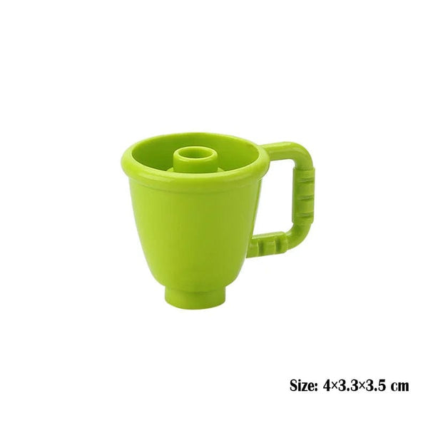 Planet Gates Big Building Block Assembled Mini Furniture Play House Toys For Children Compatible With Duploed Accessories Educational Gift