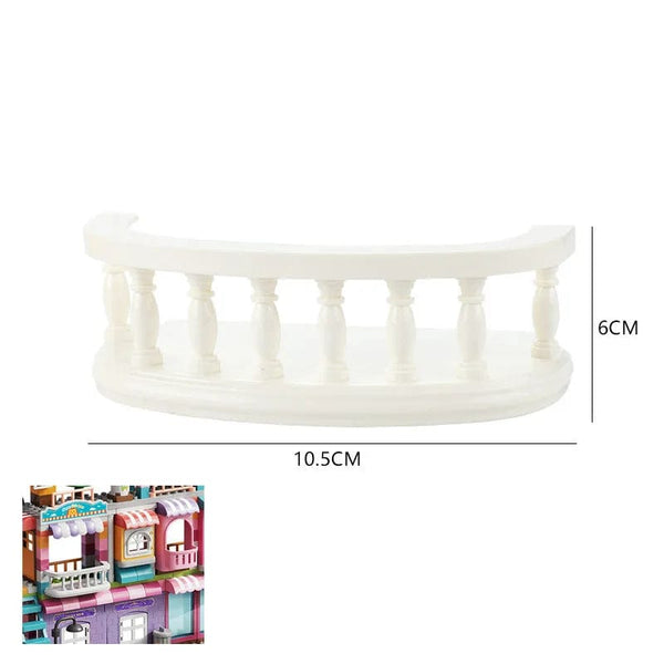 Planet Gates Big Building Block Assembled Mini Furniture Play House Toys For Children Compatible With Duploed Accessories Educational Gift