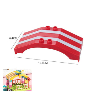 Planet Gates Big Building Block Assembled Mini Furniture Play House Toys For Children Compatible With Duploed Accessories Educational Gift