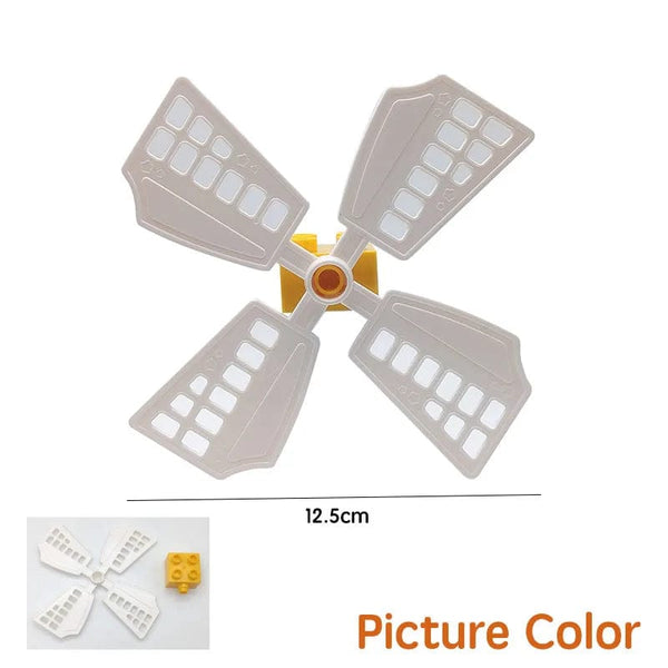 Planet Gates Big Building Block Assembled Mini Furniture Play House Toys For Children Compatible With Duploed Accessories Educational Gift