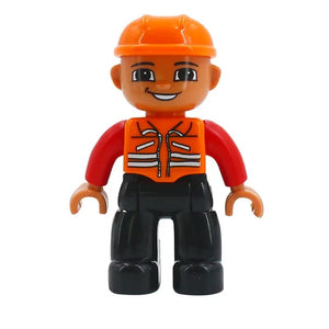 Planet Gates Big Building Blocks Compatible Large Bricks Road Plate Car Parking Pole Fuel Station City Traffic Kids Educational Creative Toys