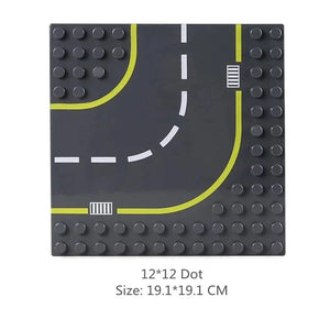 Planet Gates Big Building Blocks Compatible Large Bricks Road Plate Car Parking Pole Fuel Station City Traffic Kids Educational Creative Toys
