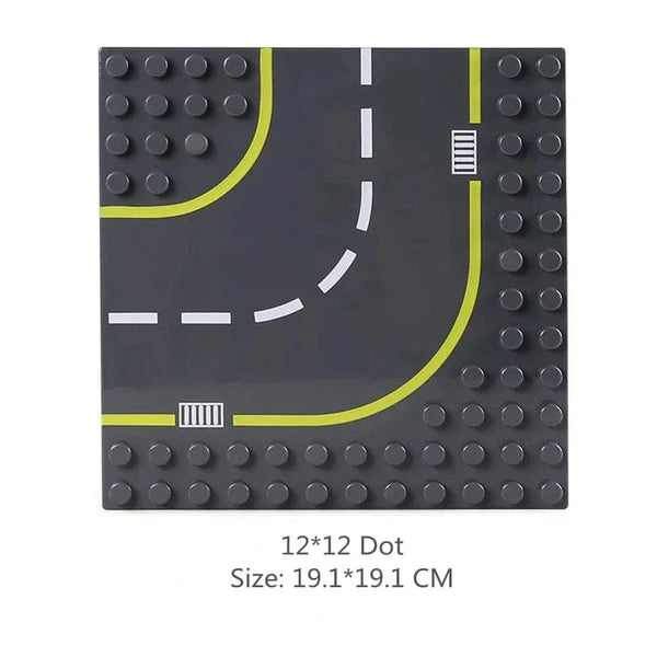 Planet Gates Big Building Blocks Compatible Large Bricks Road Plate Car Parking Pole Fuel Station City Traffic Kids Educational Creative Toys
