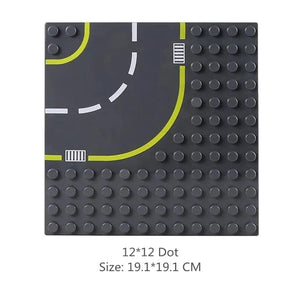 Planet Gates Big Building Blocks Compatible Large Bricks Road Plate Car Parking Pole Fuel Station City Traffic Kids Educational Creative Toys