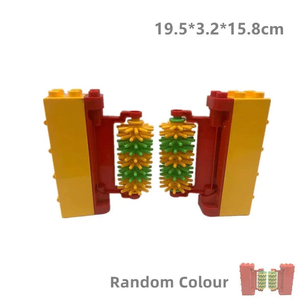 Planet Gates Big Building Blocks Compatible Large Bricks Road Plate Car Parking Pole Fuel Station City Traffic Kids Educational Creative Toys