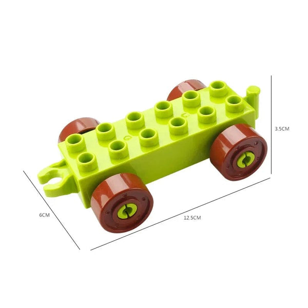 Planet Gates Big Building Blocks Compatible Large Bricks Road Plate Car Parking Pole Fuel Station City Traffic Kids Educational Creative Toys