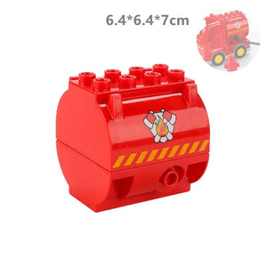 Planet Gates Big Building Blocks Compatible Large Bricks Road Plate Car Parking Pole Fuel Station City Traffic Kids Educational Creative Toys