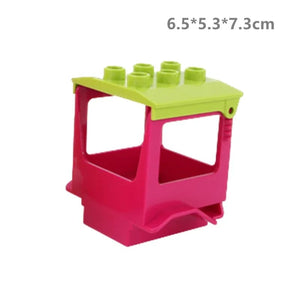 Planet Gates Big Building Blocks Compatible Large Bricks Road Plate Car Parking Pole Fuel Station City Traffic Kids Educational Creative Toys