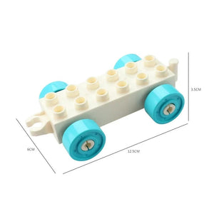 Planet Gates Big Building Blocks Compatible Large Bricks Road Plate Car Parking Pole Fuel Station City Traffic Kids Educational Creative Toys