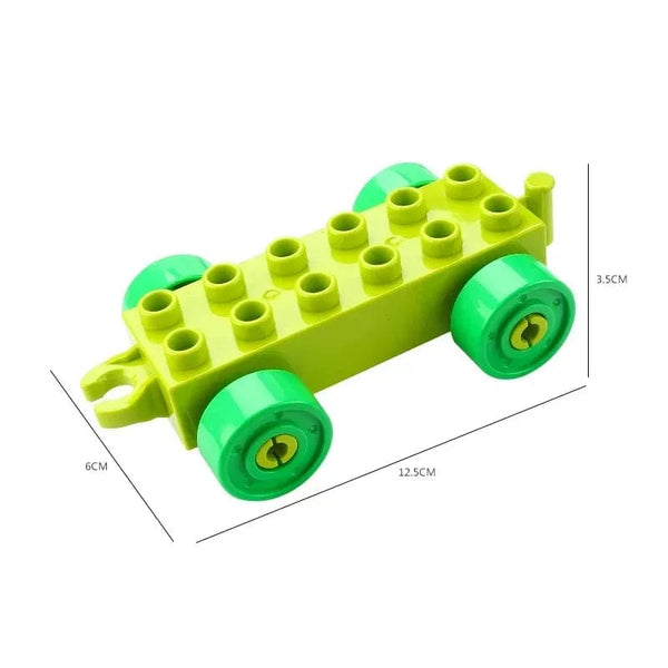 Planet Gates Big Building Blocks Compatible Large Bricks Road Plate Car Parking Pole Fuel Station City Traffic Kids Educational Creative Toys