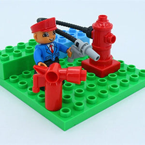 Planet Gates Big Building Blocks Compatible Large Bricks Road Plate Car Parking Pole Fuel Station City Traffic Kids Educational Creative Toys