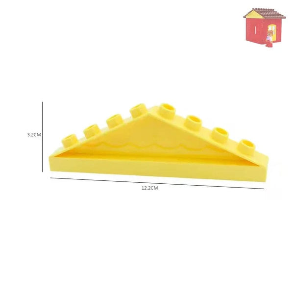 Planet Gates Big Building Blocks Houses Build Accessories Door Window Sets Wall Roof Compatible Large Bricks Assemble Boy Girl Kids Toy Gifts