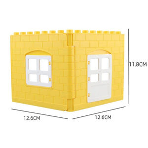 Planet Gates Big Building Blocks Houses Build Accessories Door Window Sets Wall Roof Compatible Large Bricks Assemble Boy Girl Kids Toy Gifts