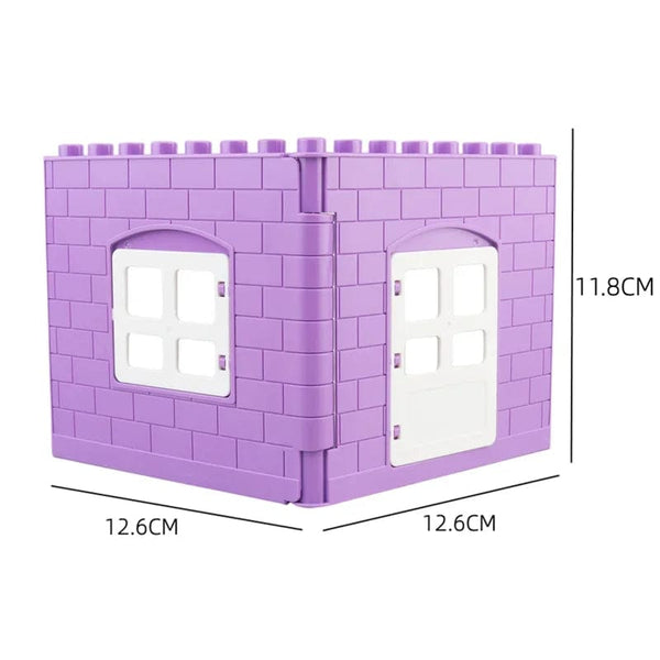 Planet Gates Big Building Blocks Houses Build Accessories Door Window Sets Wall Roof Compatible Large Bricks Assemble Boy Girl Kids Toy Gifts