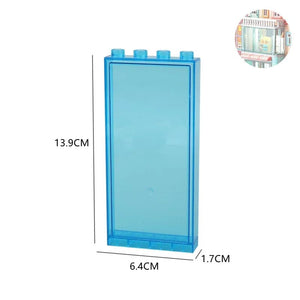 Planet Gates Big Building Blocks Houses Build Accessories Door Window Sets Wall Roof Compatible Large Bricks Assemble Boy Girl Kids Toy Gifts