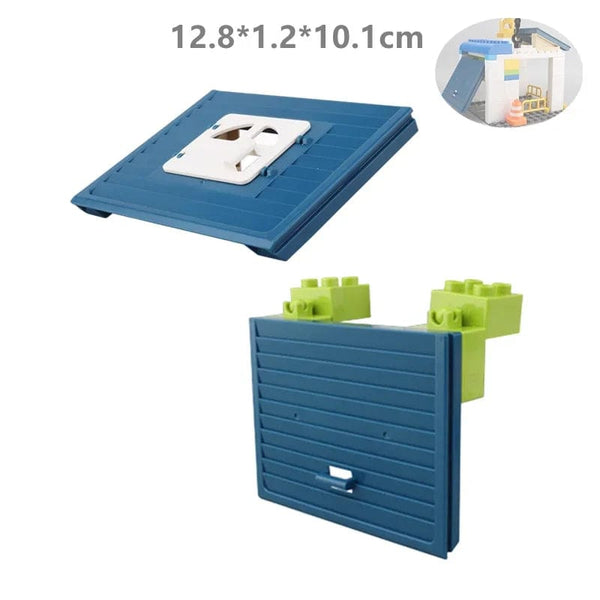 Planet Gates Big Building Blocks Houses Build Accessories Door Window Sets Wall Roof Compatible Large Bricks Assemble Boy Girl Kids Toy Gifts