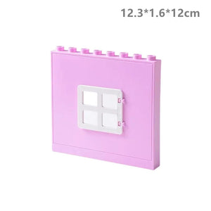 Planet Gates Big Building Blocks Houses Build Accessories Door Window Sets Wall Roof Compatible Large Bricks Assemble Boy Girl Kids Toy Gifts