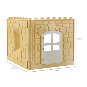 Planet Gates Big Building Blocks Houses Build Accessories Door Window Sets Wall Roof Compatible Large Bricks Assemble Boy Girl Kids Toy Gifts