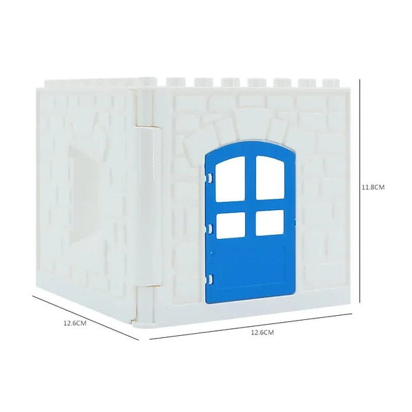 Planet Gates Big Building Blocks Houses Build Accessories Door Window Sets Wall Roof Compatible Large Bricks Assemble Boy Girl Kids Toy Gifts