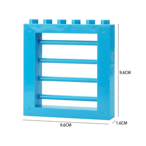 Planet Gates Big Building Blocks Houses Build Accessories Door Window Sets Wall Roof Compatible Large Bricks Assemble Boy Girl Kids Toy Gifts