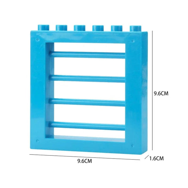 Planet Gates Big Building Blocks Houses Build Accessories Door Window Sets Wall Roof Compatible Large Bricks Assemble Boy Girl Kids Toy Gifts