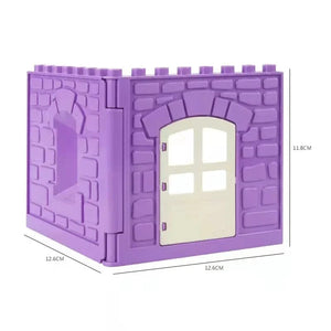 Planet Gates Big Building Blocks Houses Build Accessories Door Window Sets Wall Roof Compatible Large Bricks Assemble Boy Girl Kids Toy Gifts
