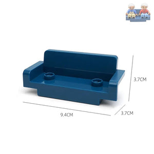 Planet Gates Big Building Blocks Play House Furniture Accessories Indoor Utensil Bed Compatible Large Bricks Assemble Toys Children Kids Gift