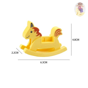 Planet Gates Big Building Blocks Play House Furniture Accessories Indoor Utensil Bed Compatible Large Bricks Assemble Toys Children Kids Gift