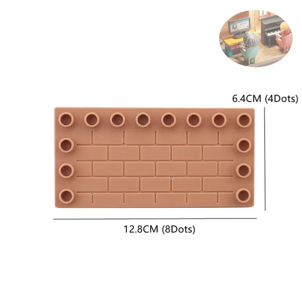Planet Gates Big Building Blocks Play House Furniture Accessories Indoor Utensil Bed Compatible Large Bricks Assemble Toys Children Kids Gift