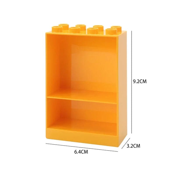 Planet Gates Big Building Blocks Play House Furniture Accessories Indoor Utensil Bed Compatible Large Bricks Assemble Toys Children Kids Gift