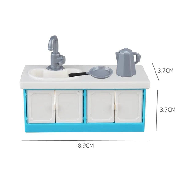 Planet Gates Big Building Blocks Play House Furniture Accessories Indoor Utensil Bed Compatible Large Bricks Assemble Toys Children Kids Gift