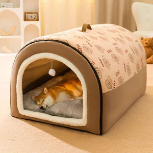 Planet Gates Big Dog Kennel Warm Winter Dog House Mat Detachable Washable Dogs Bed Nest Deep Sleep Tent for Medium Large Dogs House Supplies