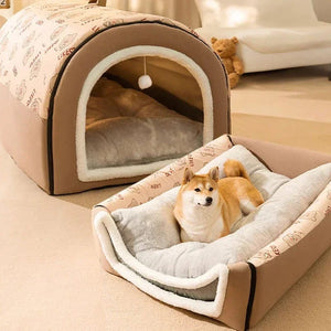 Planet Gates Big Dog Kennel Warm Winter Dog House Mat Detachable Washable Dogs Bed Nest Deep Sleep Tent for Medium Large Dogs House Supplies