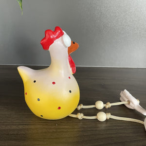 Planet Gates Big Eye Chicken Hanging Chicken Long Leg Pendant Ornament, Garden Decoration Craft