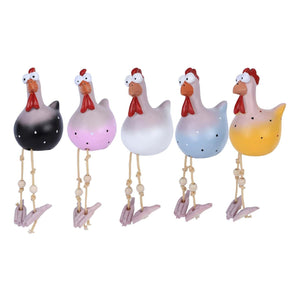 Planet Gates Big Eye Chicken Hanging Chicken Long Leg Pendant Ornament, Garden Decoration Craft
