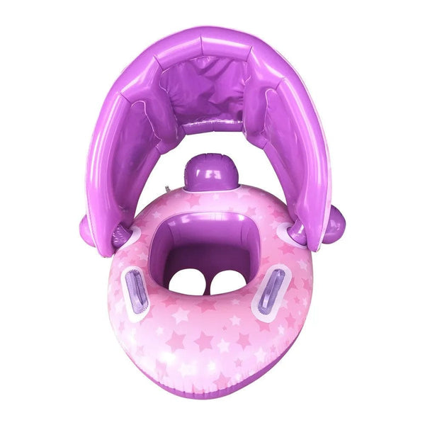 Planet Gates Big Inflatable Baby Swimming Rings Seat Floating Sun Shade Toddler Swim Circle Fun Pool Bathtub Beach Party Summer Water Toys