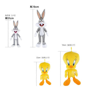 Planet Gates Big Looney Tunes Bugs Bunny Plush Toy Tweety Bird Bunny Anime Cartoon Movie Plushies Stuffed Doll Toys Gift