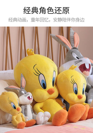 Planet Gates Big Looney Tunes Bugs Bunny Plush Toy Tweety Bird Bunny Anime Cartoon Movie Plushies Stuffed Doll Toys Gift