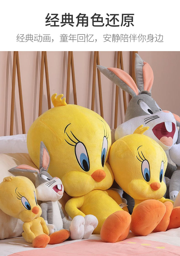 Planet Gates Big Looney Tunes Bugs Bunny Plush Toy Tweety Bird Bunny Anime Cartoon Movie Plushies Stuffed Doll Toys Gift