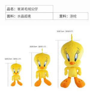 Planet Gates Big Looney Tunes Bugs Bunny Plush Toy Tweety Bird Bunny Anime Cartoon Movie Plushies Stuffed Doll Toys Gift