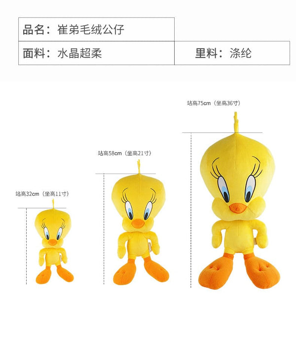 Planet Gates Big Looney Tunes Bugs Bunny Plush Toy Tweety Bird Bunny Anime Cartoon Movie Plushies Stuffed Doll Toys Gift