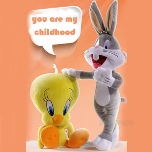 Planet Gates Big Looney Tunes Bugs Bunny Plush Toy Tweety Bird Bunny Anime Cartoon Movie Plushies Stuffed Doll Toys Gift